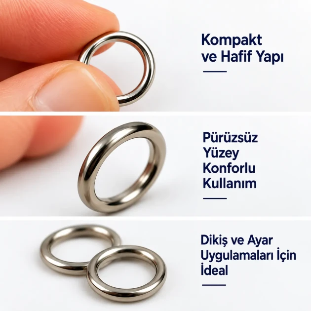 8 mm Zamak Bra Strap Ring PIR720008Z