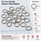 10 mm / 0.39 in Zamak Bra Strap Ring PIR720010Z