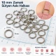 10 mm / 0.39 in Zamak Bra Strap Ring PIR720010Z