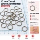 10 mm / 0.39 in Zamak Bra Strap Ring PIR720010Z