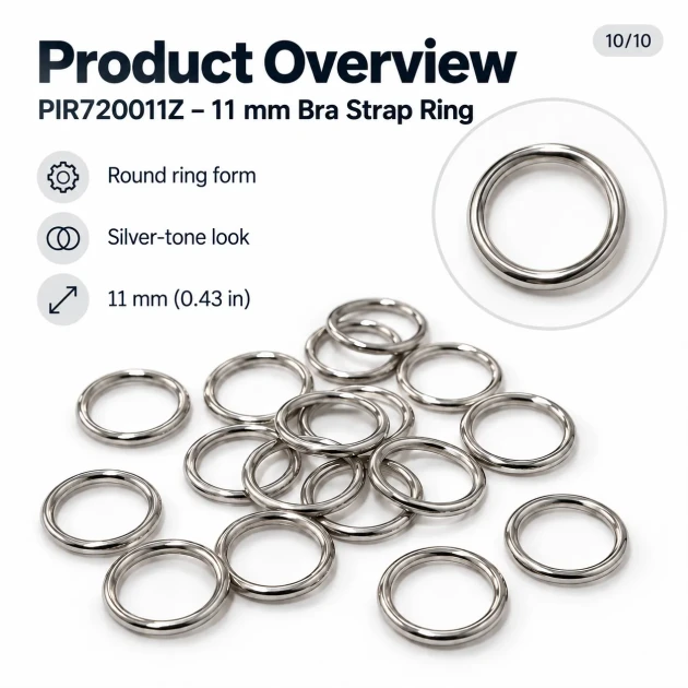 11 mm Zamak Sütyen Askı Halkası PIR720011Z
