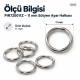 11 mm Zamak Sütyen Askı Halkası PIR720011Z