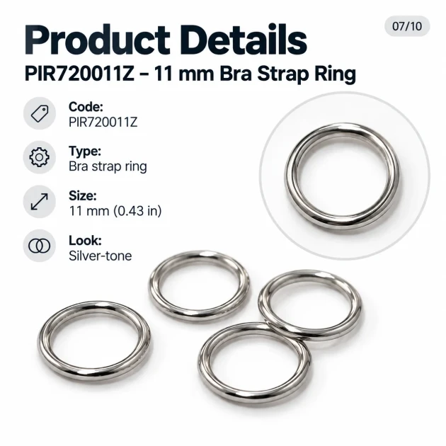 11 mm Zamak Sütyen Askı Halkası PIR720011Z