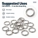 11 mm Zamak Sütyen Askı Halkası PIR720011Z