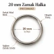 20 mm / 0.79 in Zamak Bra Strap Ring PIR720020Z