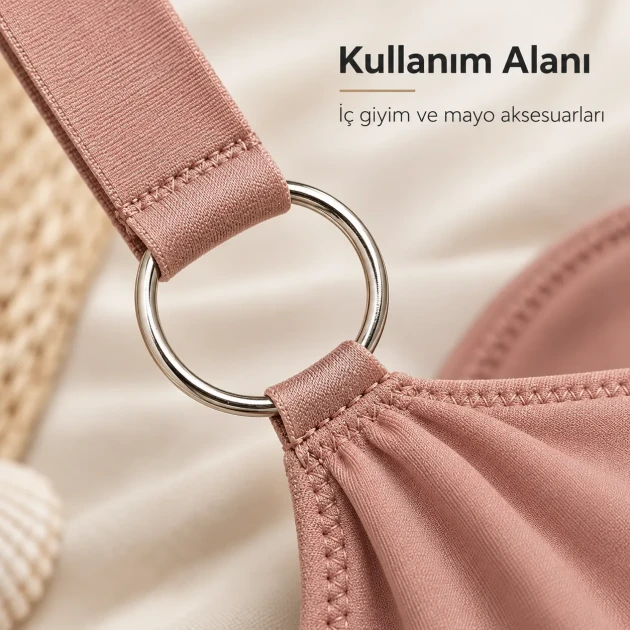 20 mm / 0.79 in Zamak Bra Strap Ring PIR720020Z