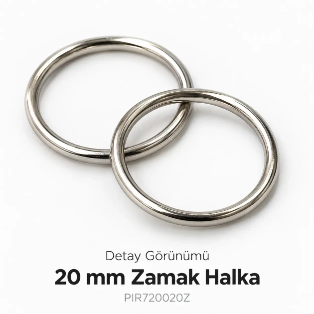 20 mm / 0.79 in Zamak Bra Strap Ring PIR720020Z