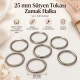 25 mm / 0.98 in Zamak Bra Strap Ring PIR720025Z