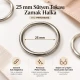 25 mm / 0.98 in Zamak Bra Strap Ring PIR720025Z