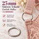 25 mm / 0.98 in Zamak Bra Strap Ring PIR720025Z