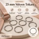 25 mm / 0.98 in Zamak Bra Strap Ring PIR720025Z