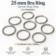 25 mm / 0.98 in Zamak Bra Strap Ring PIR720025Z