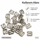 8 mm Zamak Bra Strap Hook PIR750008Z