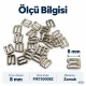 8 mm Zamak Bra Strap Hook PIR750008Z