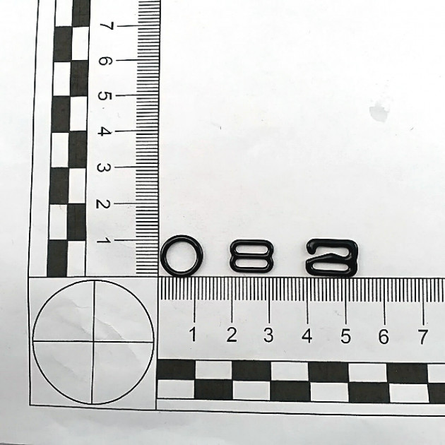 9 mm Nylon-Coated Metal Bra Hook (0.35 inches) PIR750009