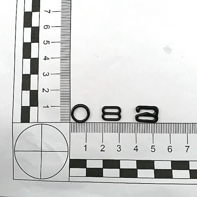 9 mm Nylon-Coated Metal Bra Hook (0.35 inches) PIR750009