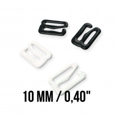 10 mm (3/8 inch) Bra Hook Metal Nylon Coated PIR750010 10 mm (3/8 inch) Bra Hook Metal Nylon Coated PIR750010