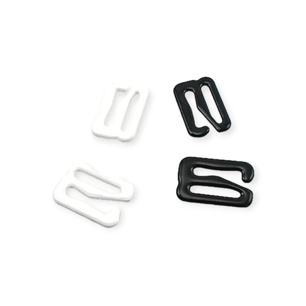 10 mm (3/8 inch) Bra Hook Metal Nylon Coated PIR750010