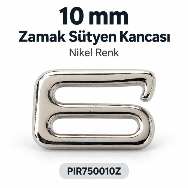 10 mm / 0.39 in Zamak Bra Strap Hook PIR750010Z