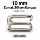 10 mm / 0.39 in Zamak Bra Strap Hook PIR750010Z