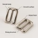 10 mm / 0.39 in Zamak Bra Strap Hook PIR750010Z