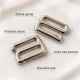 10 mm / 0.39 in Zamak Bra Strap Hook PIR750010Z