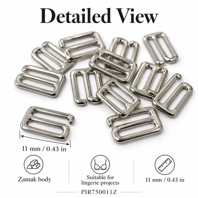 11 mm Zamak Sütyen Kancası PIR750011Z