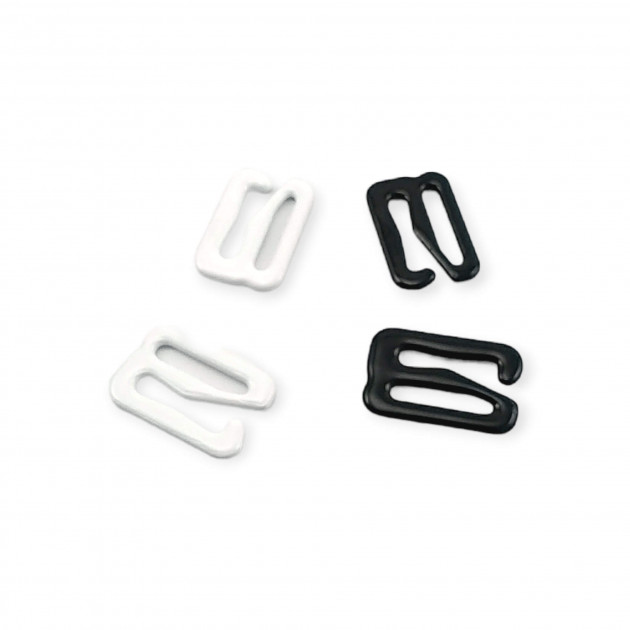12 mm (0.47 inch) Bra Hook Metal Nylon Coated PIR750012