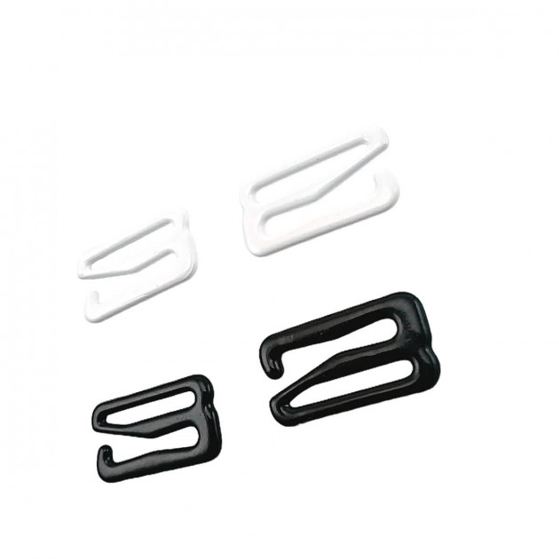 15 mm (0.6 inch) Bra Hook - Metal Nylon Coated PIR750015