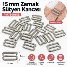15 mm / 0.59 in Zamak Bra Strap Hook PIR750015Z