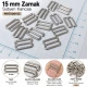 15 mm / 0.59 in Zamak Bra Strap Hook PIR750015Z