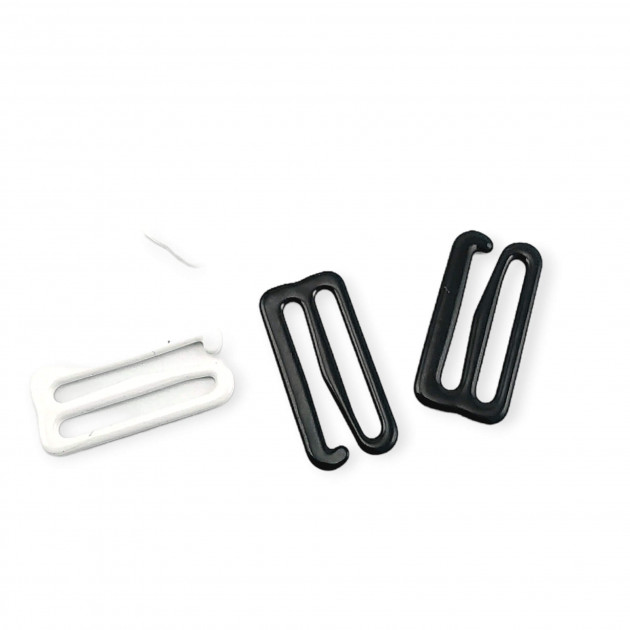 20 mm (3/4 inch) Bra Hook Metal Nylon Coated PIR750020