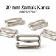 20 mm / 0.79 in Zamak Bra Strap Hook PIR750020Z