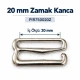 20 mm / 0.79 in Zamak Bra Strap Hook PIR750020Z