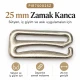25 mm / 0.98 in Zamak Bra Strap Hook PIR750025Z