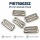 25 mm / 0.98 in Zamak Bra Strap Hook PIR750025Z