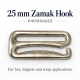 25 mm / 0.98 in Zamak Bra Strap Hook PIR750025Z