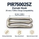 25 mm / 0.98 in Zamak Bra Strap Hook PIR750025Z