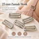 25 mm / 0.98 in Zamak Bra Strap Hook PIR750025Z