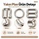 8 mm Zamak Bra Strap Slider, Ring and Hook 3-Piece Set PIR770008Z