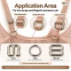 8 mm Zamak Bra Strap Slider, Ring and Hook 3-Piece Set PIR770008Z