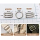 20 mm / 0.79 in Zamak Bra Strap Slider, Ring and Hook 3-Piece Set PIR770020Z