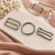 25 mm / 0.98 in Zamak Bra Strap Slider, Ring and Hook 3-Piece Set PIR770025Z