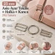 25 mm / 0.98 in Zamak Bra Strap Slider, Ring and Hook 3-Piece Set PIR770025Z