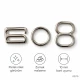 10 mm / 0.39 in Zamak Mayo Model Double-Loop Bra Strap Slider, Ring and Hook 3-Piece Set PIR771010Z