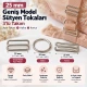25 mm Zamak Geniş Model Sütyen Askı Ayar Tokası, Halkası ve Kancası 3'lü Takım PIR772025Z