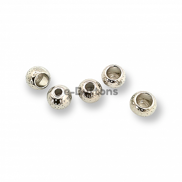 Cord End Inlet 3 mm for Clothing Patterned Metal Bead Shape PBB001