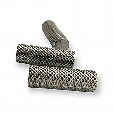 Metal Tie Ends Cup Length 2.5 cm Inlet 6.5 mm Cord End Honeycomb Patterned PBB0013