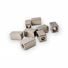 Hole Entry 3.5 mm Cord End Cube Shape 7 x 12 mm PBB0016