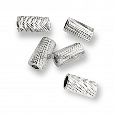 Cord End Inlet 3.3 mm Mosaic Patterned Metal length 13.5 mm PBB005